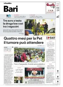 la Repubblica Bari - 7 Aprile 2019