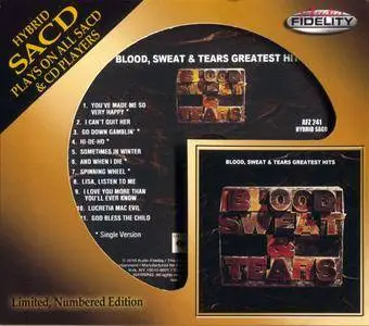 Blood, Sweat & Tears - Greatest Hits (1972) [Audio Fidelity, Remastered 2016]