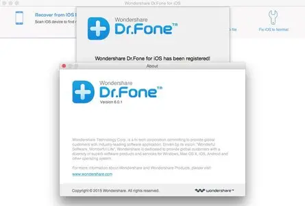 Wondershare Dr.Fone for iOS 6.0.1 Multilangual Mac OS X