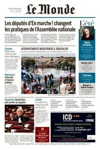 Le Monde du Dimanche 23 et Lundi 24 Juillet 2017