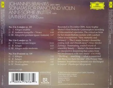 Anne-Sophie Mutter, Lambert Orkis - Brahms: The Violin Sonatas (2010)