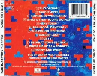 Paul McCartney - Tug Of War (1982) [1988, Reissue]
