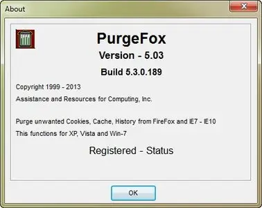 PurgeFox 5.03 Build 5.3.0.189