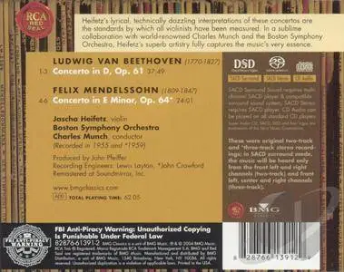 Jascha Heifetz, Charles Munch - Beethoven, Mendelssohn: Violin Concertos (2004)