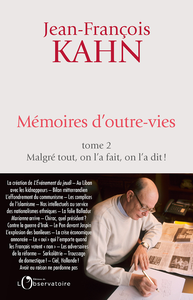 Mémoires d'outre-vies, Tome 2 - Jean-François Kahn