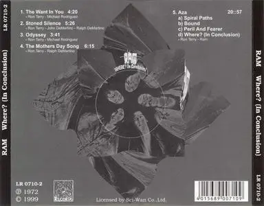 Ram - Where, In Conclusion (1972) {Polydor--Lizard Records LR0710-2 rel 1999}