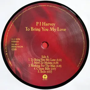 PJ Harvey - To Bring You My Love (EU Re-issue) Vinyl rip in 24 Bit/96 Khz + CD 