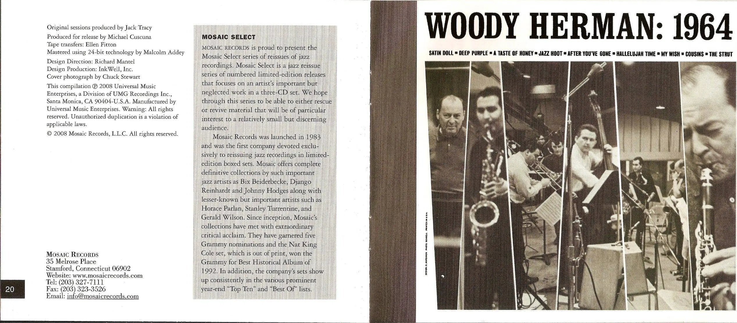 Woody Herman - Mosaic Select 31 (2008) {3CD Box Set, Mosaic Records MS-031 rec 1963-1964}