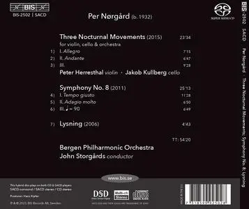 John Storgårds, Bergen Philharmonic Orchestra - Per Nørgård: Symphony No. 8; 3 Nocturnal Movements; Lysning (2023)