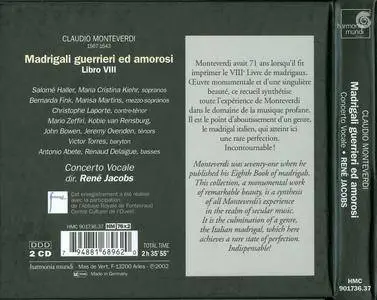 Monteverdi - Madrigali Guerrieri Ed Amorosi - Concerto Vocale, René Jacobs (2002) {2CD Set Harmonia Mundi HMC 901736.37}