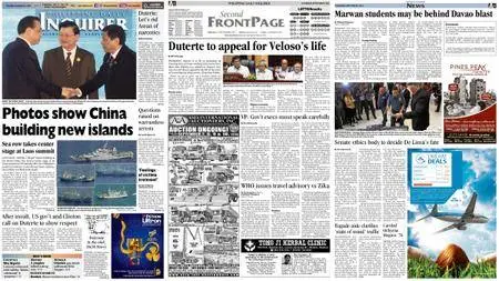 Philippine Daily Inquirer – September 08, 2016