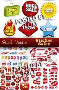 Stickers for sale - Stock Vector