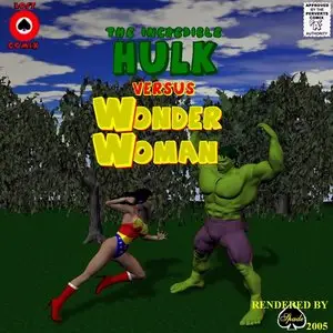 The Incredible Hulk vs. Wonder Woman Erotic 3D Comix
