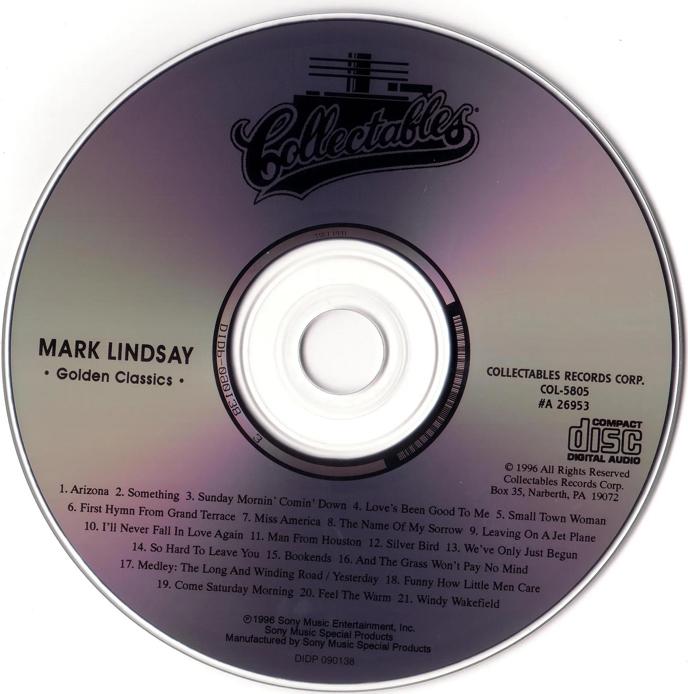Mark Lindsay - Arizona (1970) Silverbird (1970) (1996 2on1) *Re-Up*