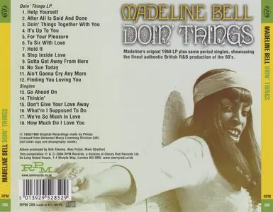 Madeline Bell - Doin' Things (1968/1969) {2004, Reissue}
