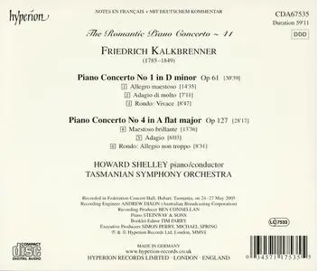 Howard Shelley, Tasmanian Symphony Orchestra - Romantic Piano Concerto Vol. 41: Kalkbrenner: Piano Concertos Nos 1 & 4 (2006)