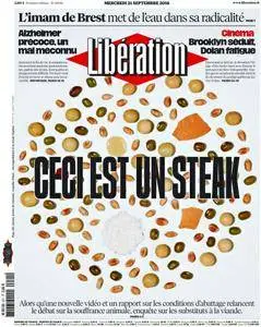 Libération du Mercredi 21 Septembre 2016