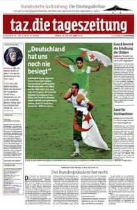 Tageszeitung TAZ vom 30 Juni 2014
