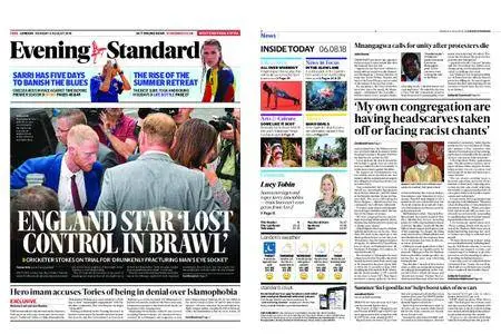 London Evening Standard – August 06, 2018