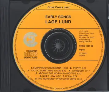 Lage Lund - Early Songs (2008)