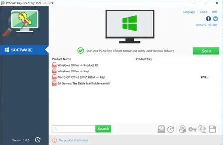Product Key Recovery Tool 1.0.0 Multilingual