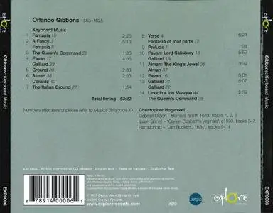Christopher Hogwood - Orlando Gibbons: Keyboard Music (1975) Reissue 2006