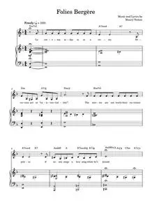 Folies Bergere - Maury Yeston, Nine Musical (Piano-Vocal-Guitar)
