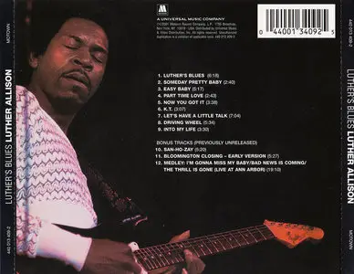 Luther Allison - Luther's Blues (1974) Expanded Remastered Reissue 2001