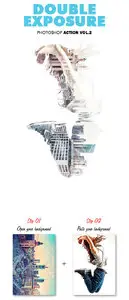 GraphicRiver - Double Exposure Vol.2 - Photoshop Action