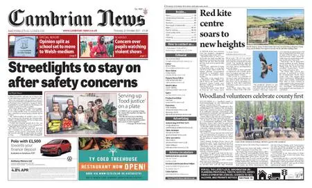 Cambrian News Machynlleth & Llanidloes – 21 October 2021