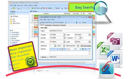 Efficient To-Do List 5.10 Build 511 Multilingual + Portable