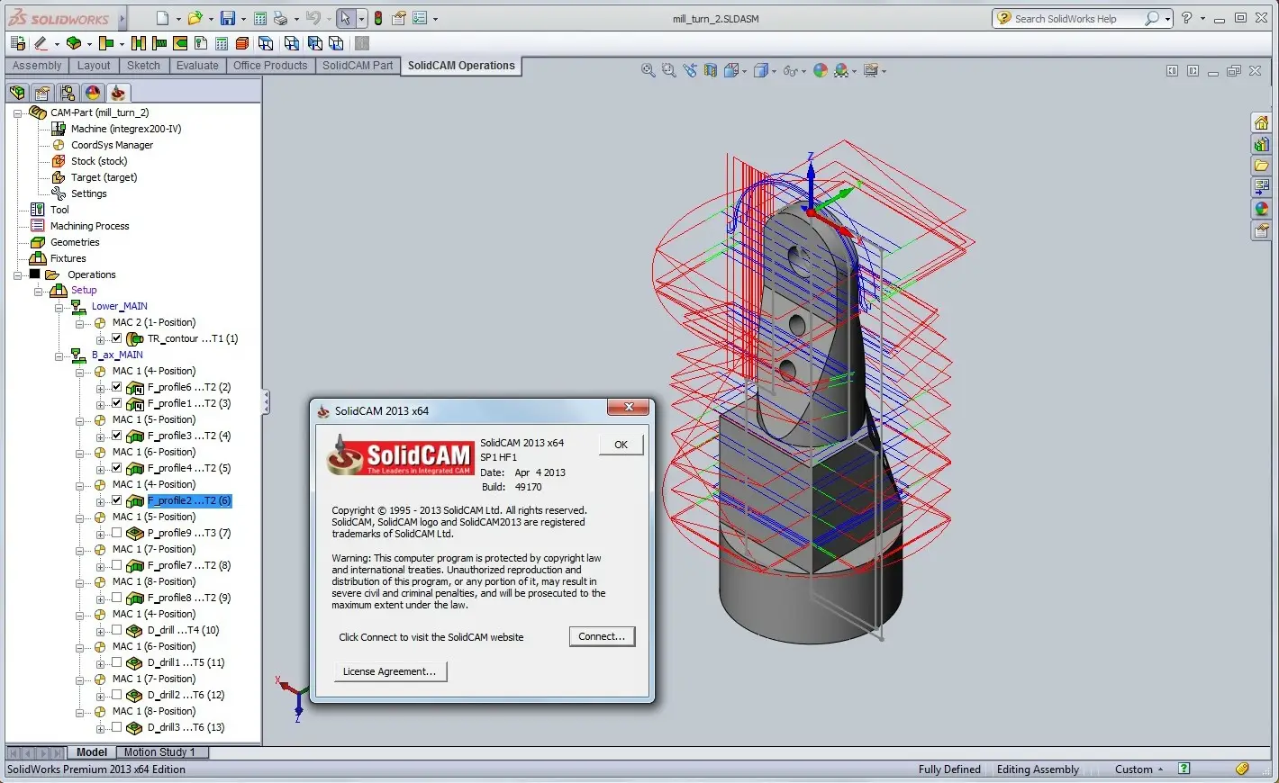 Solidcam карта наладки