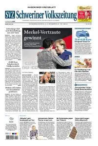 Schweriner Volkszeitung Hagenower Kreisblatt - 08. Dezember 2018