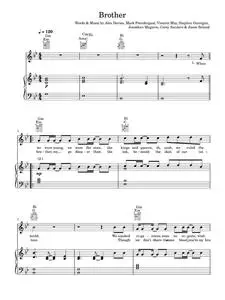 Brother - Kodaline (Piano-Vocal-Guitar (Piano Accompaniment))