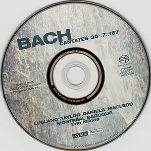 Bach - Montreal Baroque - "For the feast of St.John the baptist", Cantates BWV 30, 7, 167 (2005) {Hybrid-SACD // EAC Rip}