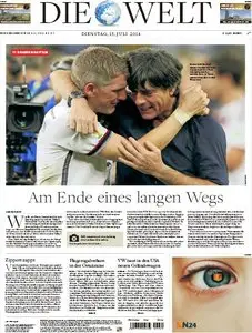 Die Welt vom 15 Juli 2014