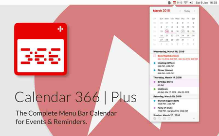 Calendar 366 Plus 1.4.5 MacOSX