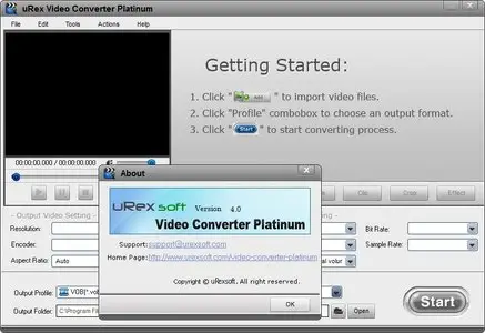 uRex Video Converter Platinum 4.0 Portable