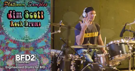 Platinum Samples Jim Scott Rock Drums Vol 1 DVDR