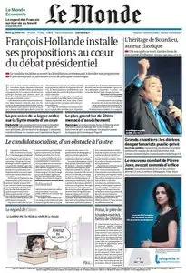 Le Monde et Supplément Economie du 24 Janvier 2012