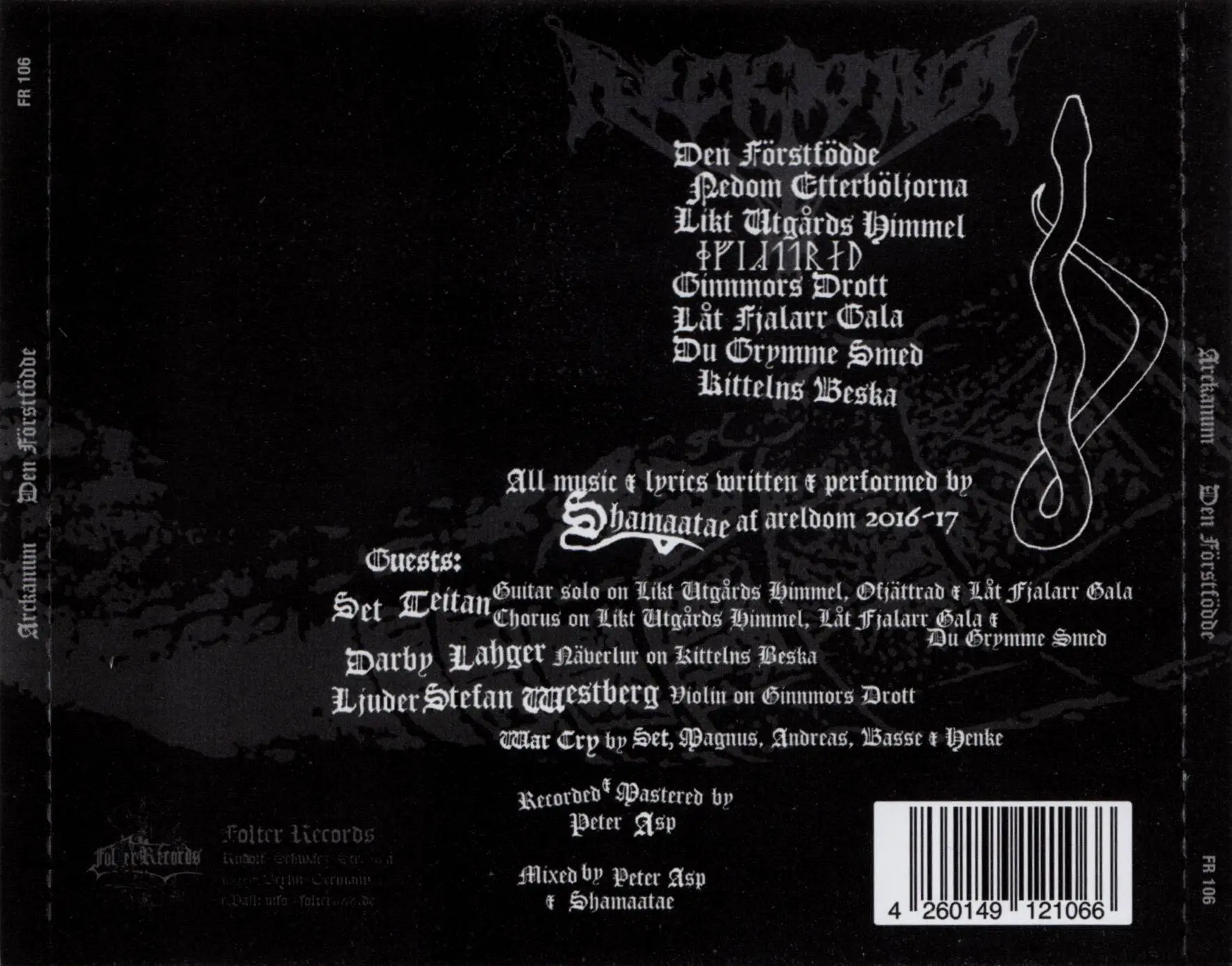 Arckanum - Den Förstfödde (2017)