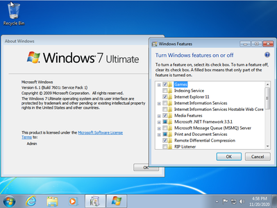 Windows 7 SP1 AIO (x64) Multilingual Preactivated November 2020