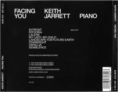 Keith Jarrett - Facing You (1972) {ECM 1017}