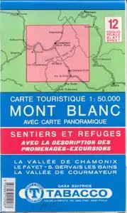 carte tourisique du Mont Blanc et des alentours