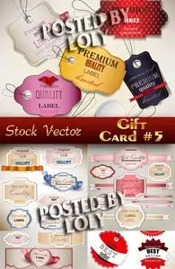 Gift cards #5 - Stock Vector
