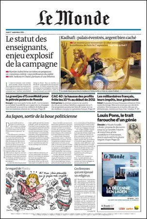 Le Monde - 1 September 2011