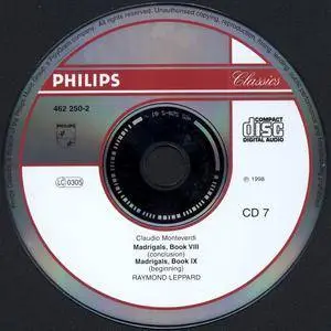 Claudio Monteverdi (1567-1643) - The Madrigals - Raymond Leppard (1998) {8CD Box Set Philips 462 243-2}