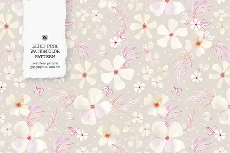 EE - Light Pink Watercolor Pattern R75UCUF