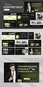 AI Powered Fintech Strategy Deck PowerPoint JJBMBMK