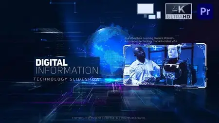 Digital Information Technology Slideshow - Premiere Pro 52147014